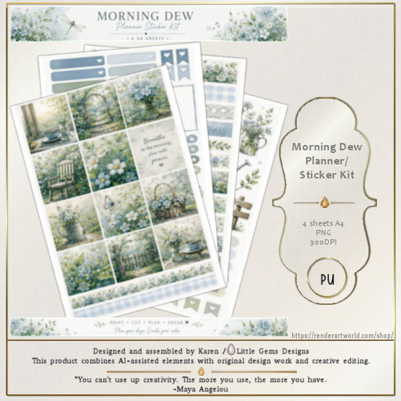(image for) Morning Dew Planner & Sticker Kit
